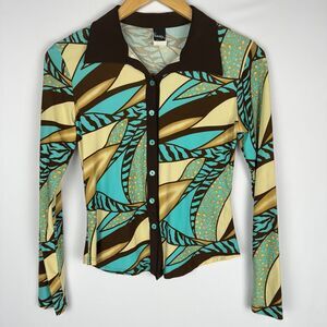 Y2K Famosa Button Down Long Sleeve